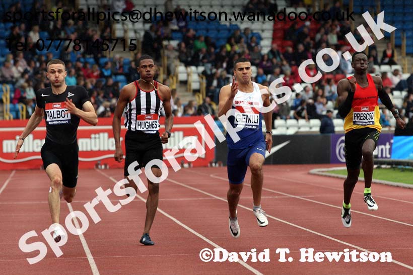 Mens 200 metres, British Championships, Birmingham. Photo: David T. Hewitson/Sports for All Pics